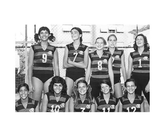 Time de volei feminino do Flamengo anos 1970